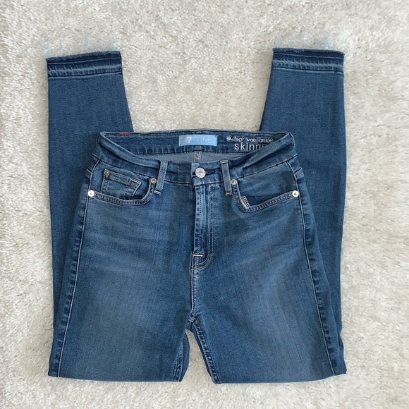 7 For All Mankind Blair High Waist Ankle Jeans - Picture 2 of 4